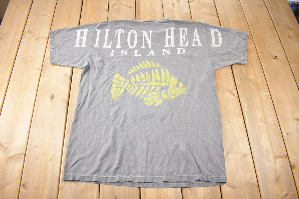 Vintage 1990s Hilton Head Island Souvenir Travel T Shirt