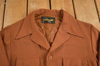 Vintage 1970s Brown Button Up Shirt