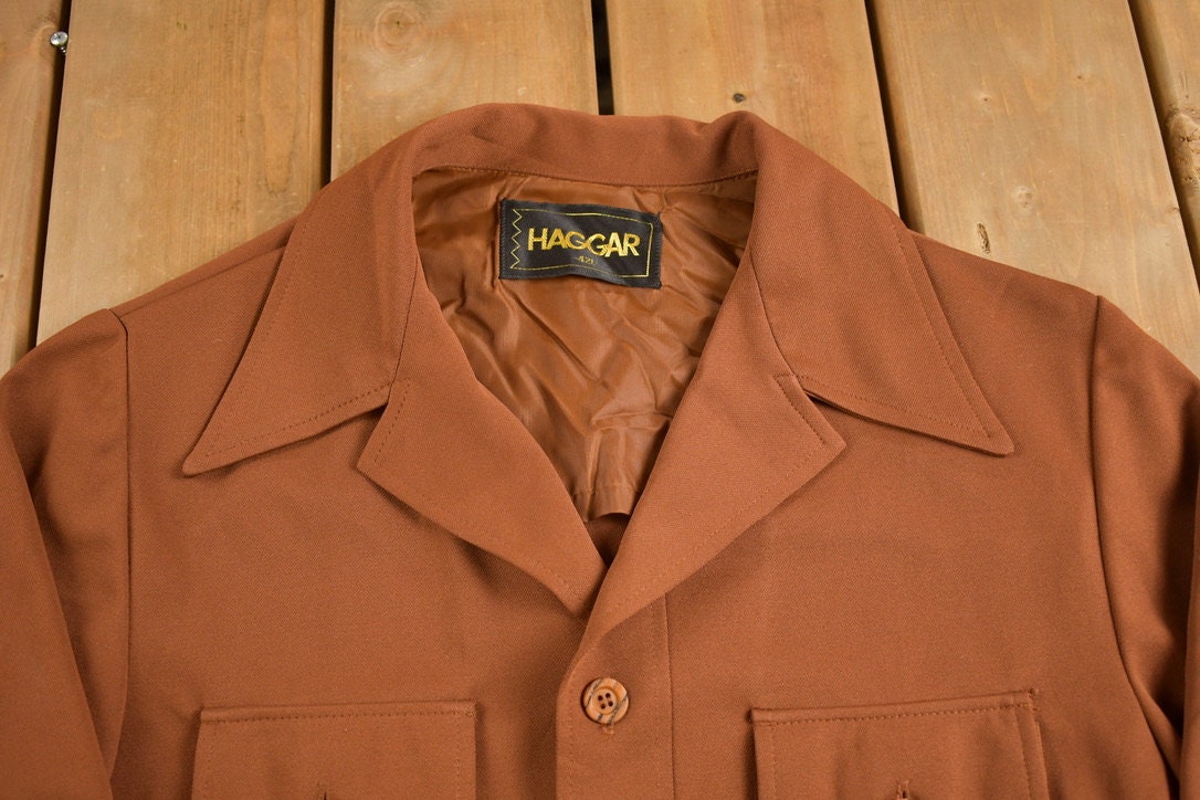 Vintage 1970s Brown Button Up Shirt