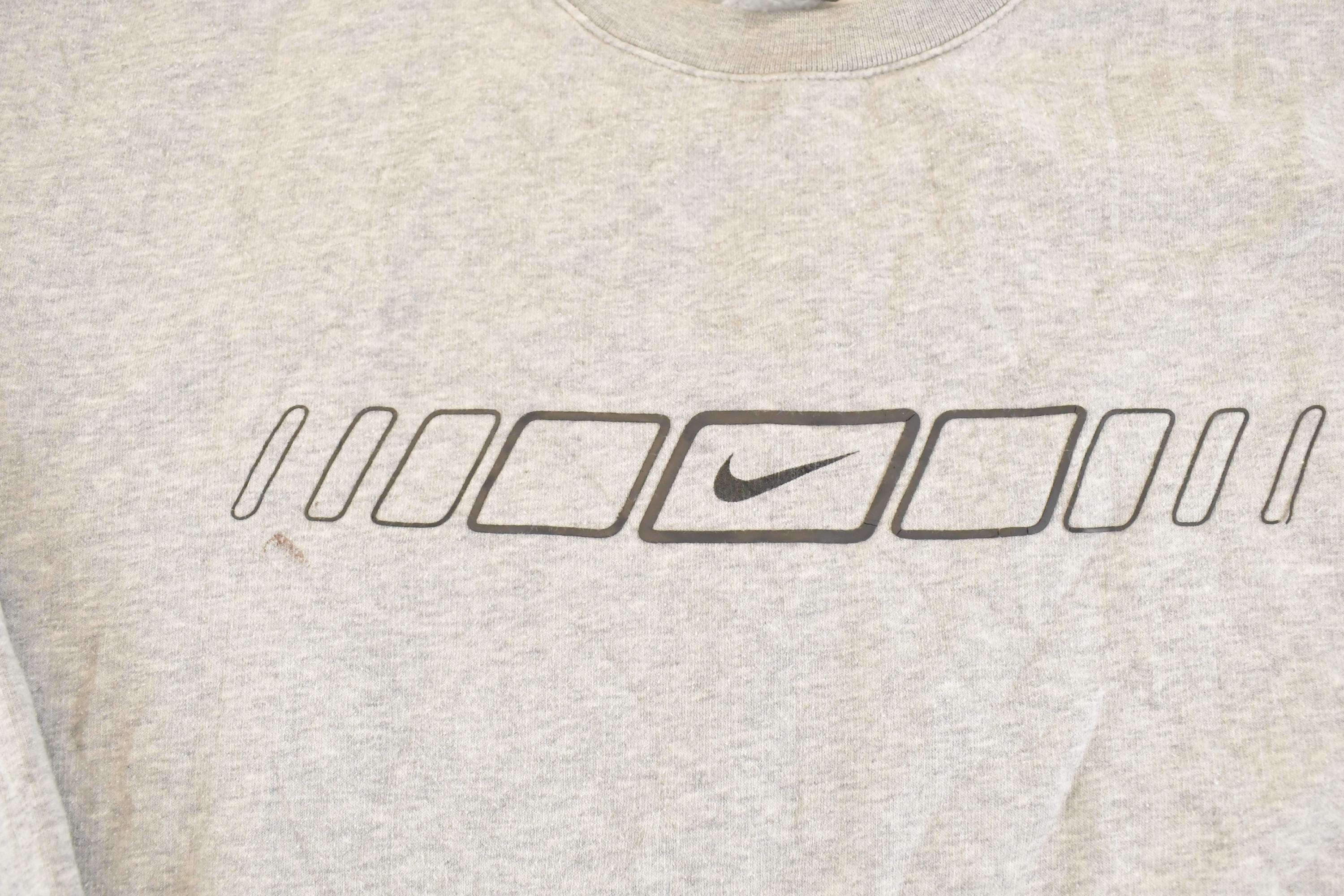 Vintage Y2K Nike Souvenir Swoosh Crewneck Sweatshirt Mens L / 2000s Crewneck / Sportswear Vacation Sweater / Vintage Sweatshirt