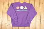 Vintage 1990s San Francisco Cartoon Graphic Print Crewneck Sweatshirt Men's L