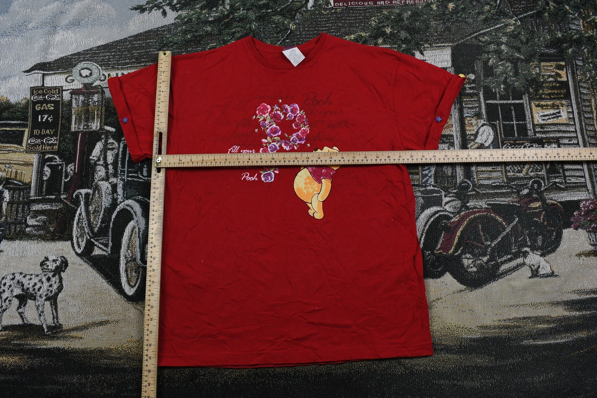 Vintage 1990s Disney Winnie The Pooh Cartoon Graphic T Shirt / 80s / 90s / Streetwear Fashion / Retro Style / TV & Movie Promo