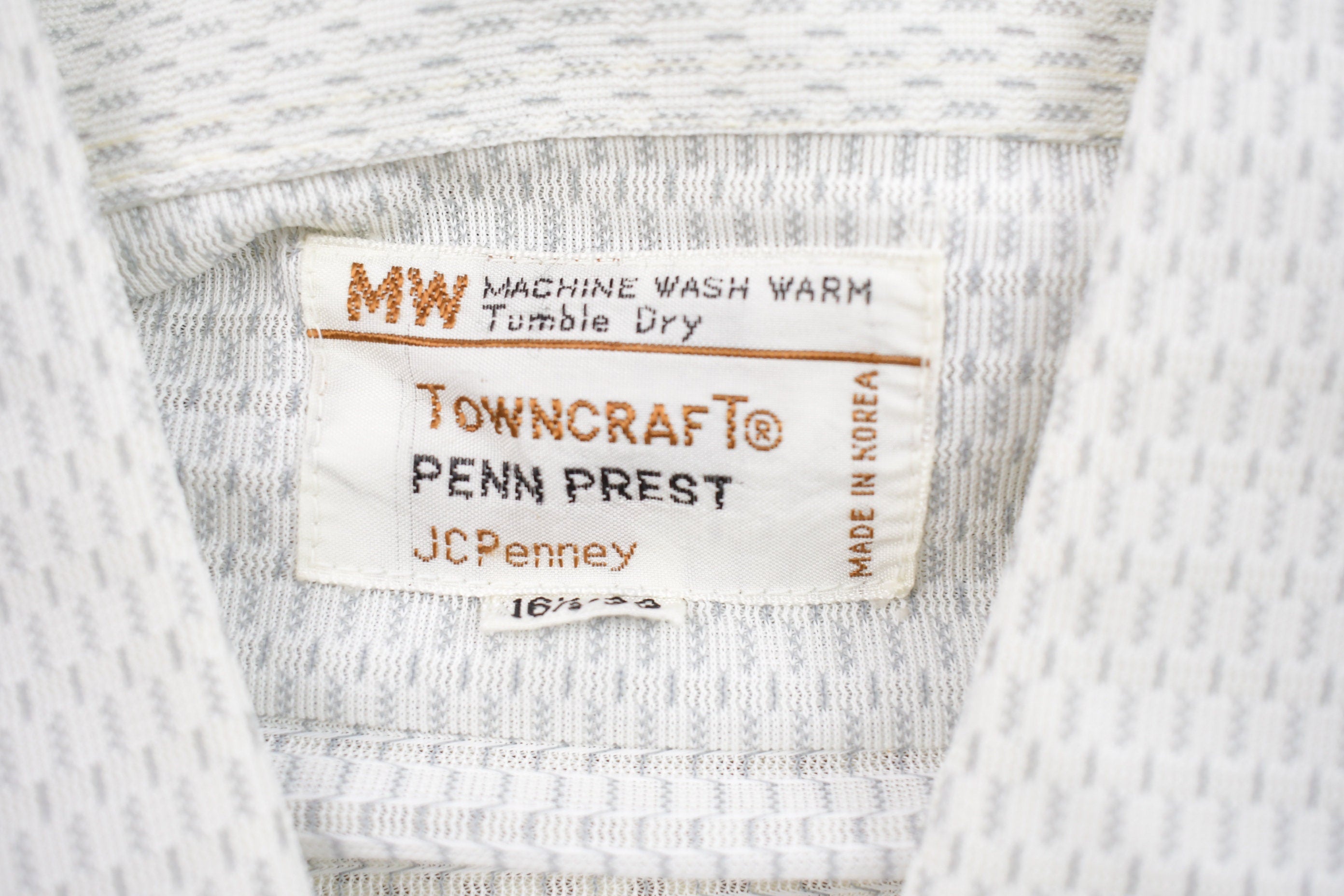 Vintage 1990s JC Penney Button Up Shirt  Stained  Abstract Pattern  Casual Shirt  Formal Shirt