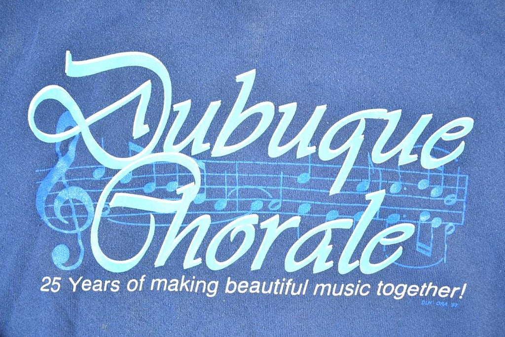 Vintage 1990s Dubuque Chorale Crewneck Sweatshirt Mens L