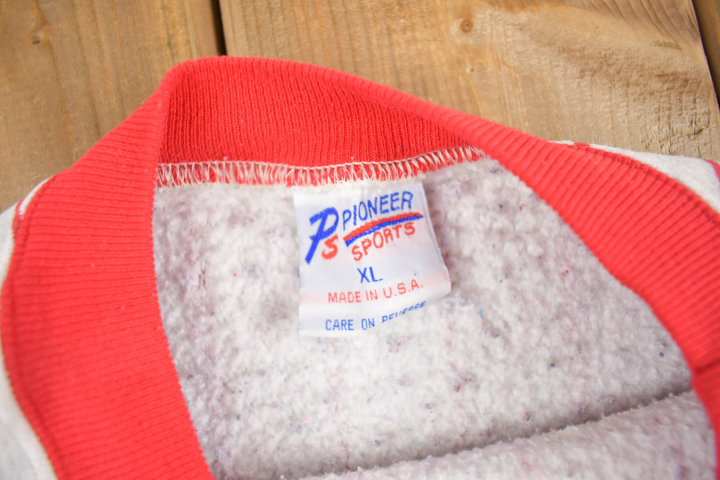 Vintage 1990s North Penn Dragons Pinstripe Crewneck