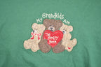 Vintage 1990s Cute Teddy Bear and Bunny Crewneck Sweater