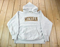 Vintage 1980s University Of Michigan Champion Reverse Weave Warmup Hoodie