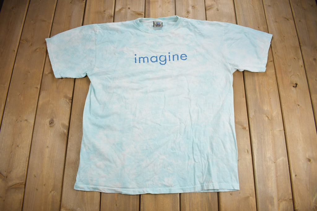 Vintage 1999 John Lennon Imagine Liquid Blue T-shirt