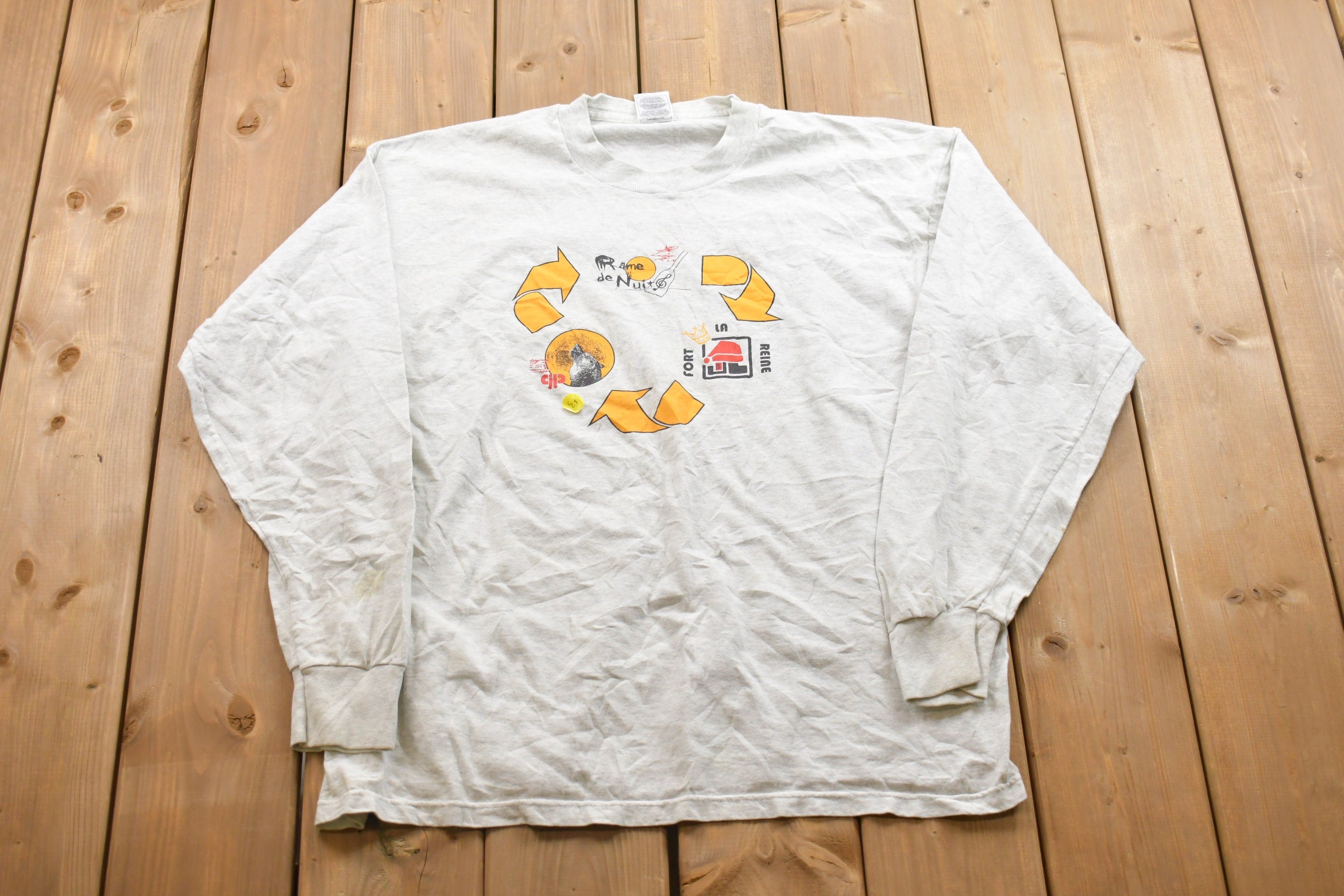 Vintage 1990s Recycling Long Sleeve Shirt