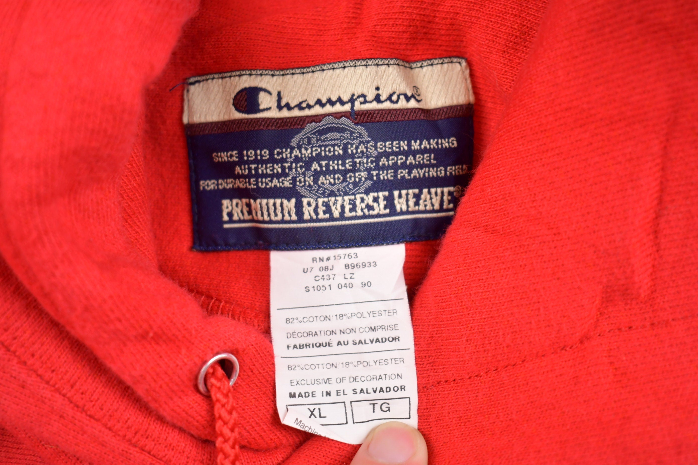 Vintage 1990s Champion Reverse Weave University Of Nebraska Cornhuskers Collegiate Hoodie