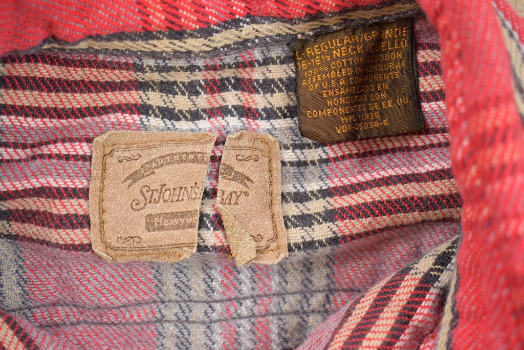 Vintage 1990s St. Johns Bay Plaid Button Up Shirt