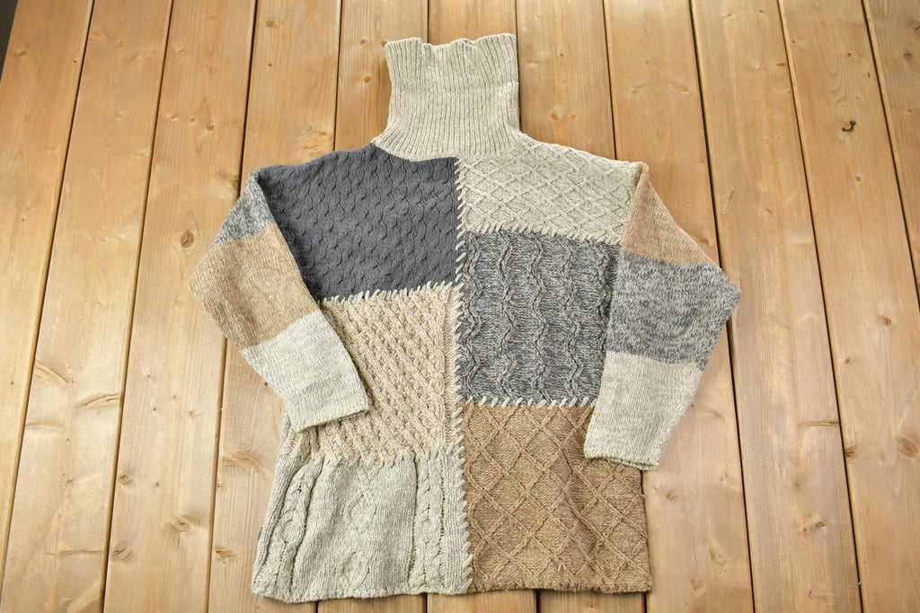 Vintage 1990s Reference Point Knit Turtleneck Sweater