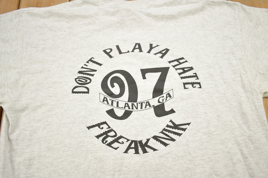 Vintage 1997 Freaknik Hotlanta Spring Break Collegiate Souvenir T-Shirt