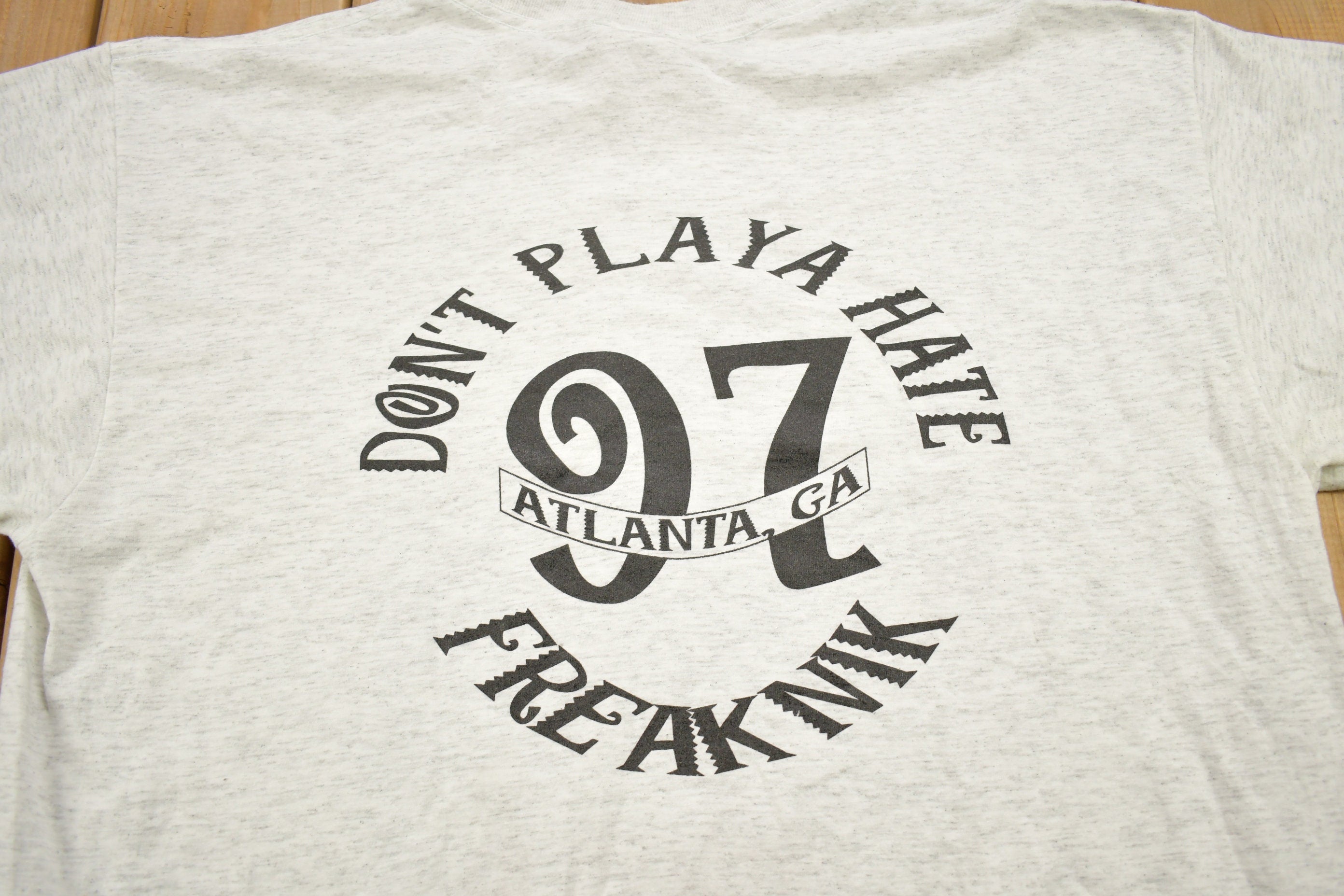 Vintage 1997 Freaknik Hotlanta Spring Break Collegiate Souvenir T-Shirt