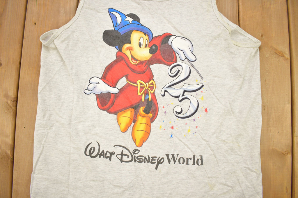 Vintage 1990s Walt Disney World 25th Anniversary Tank Top Shirt