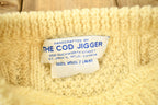 Vintage 1980s The Cod Jigger 3D Cable Knit Crewneck Sweater