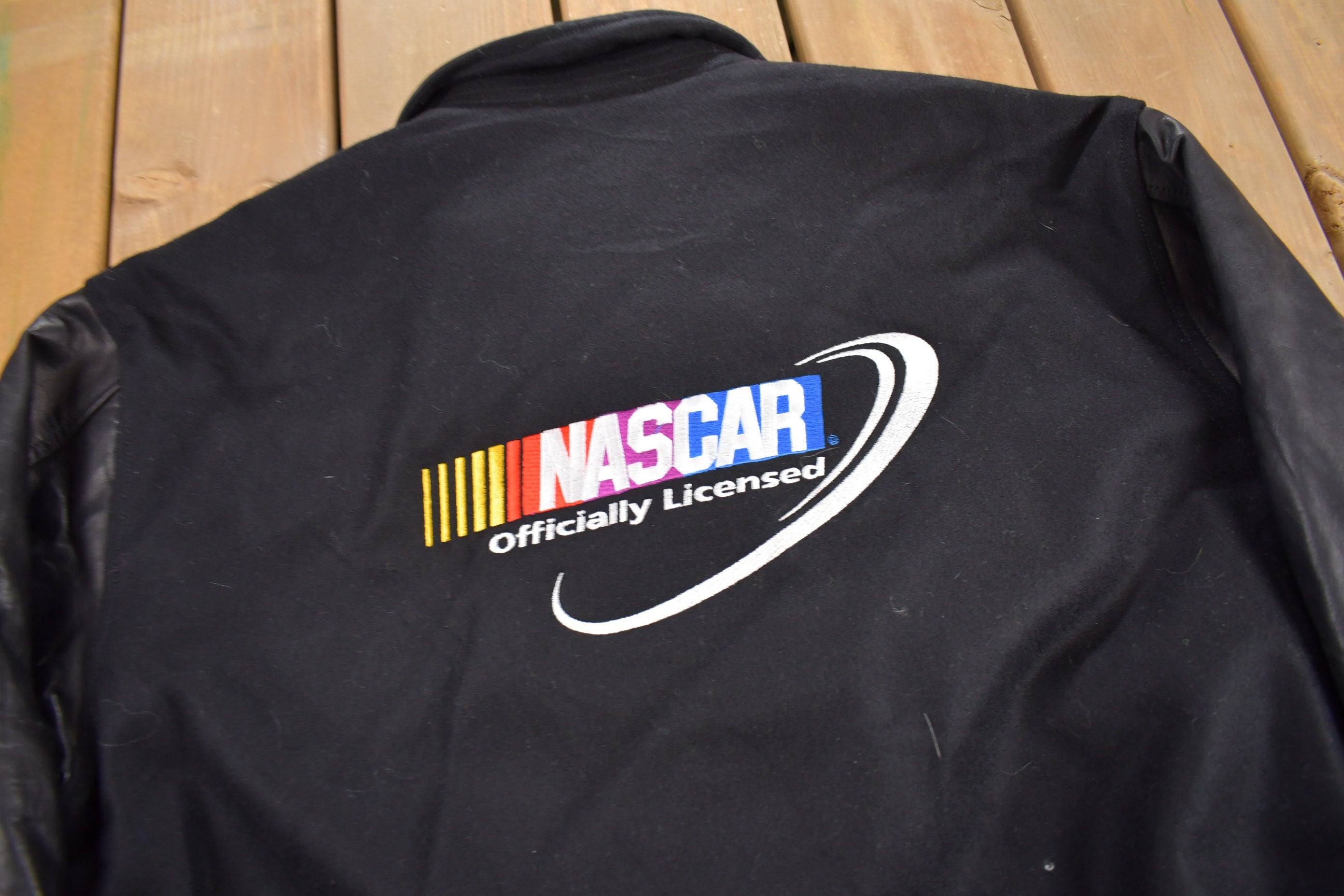 Vintage 1990s NASCAR Leather Racing Jacket