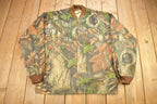 Vintage 1990s IDEAL Tree Camo Windbreaker Bomber Jacket