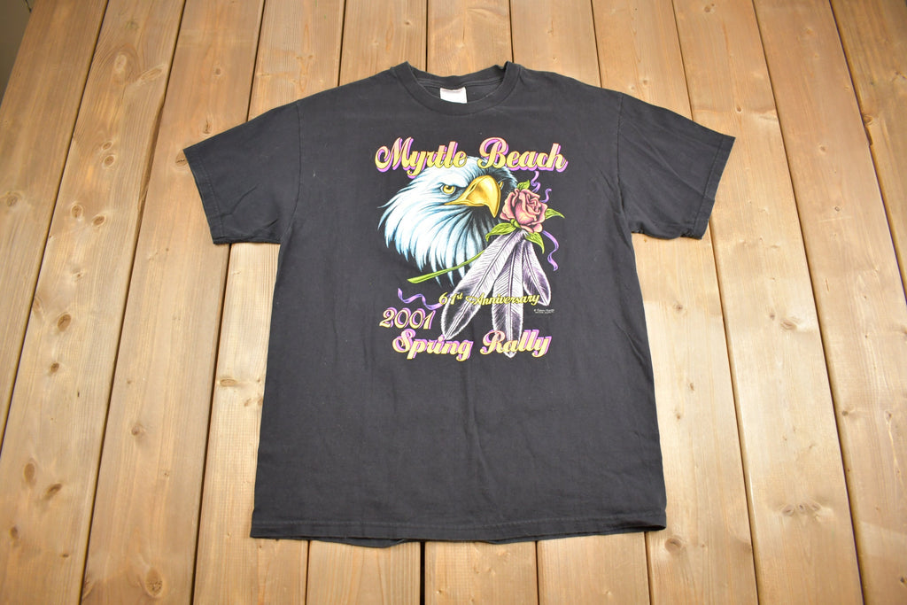 Vintage 2001 Myrtle Beach Spring Motorcycle Rally T-Shirt