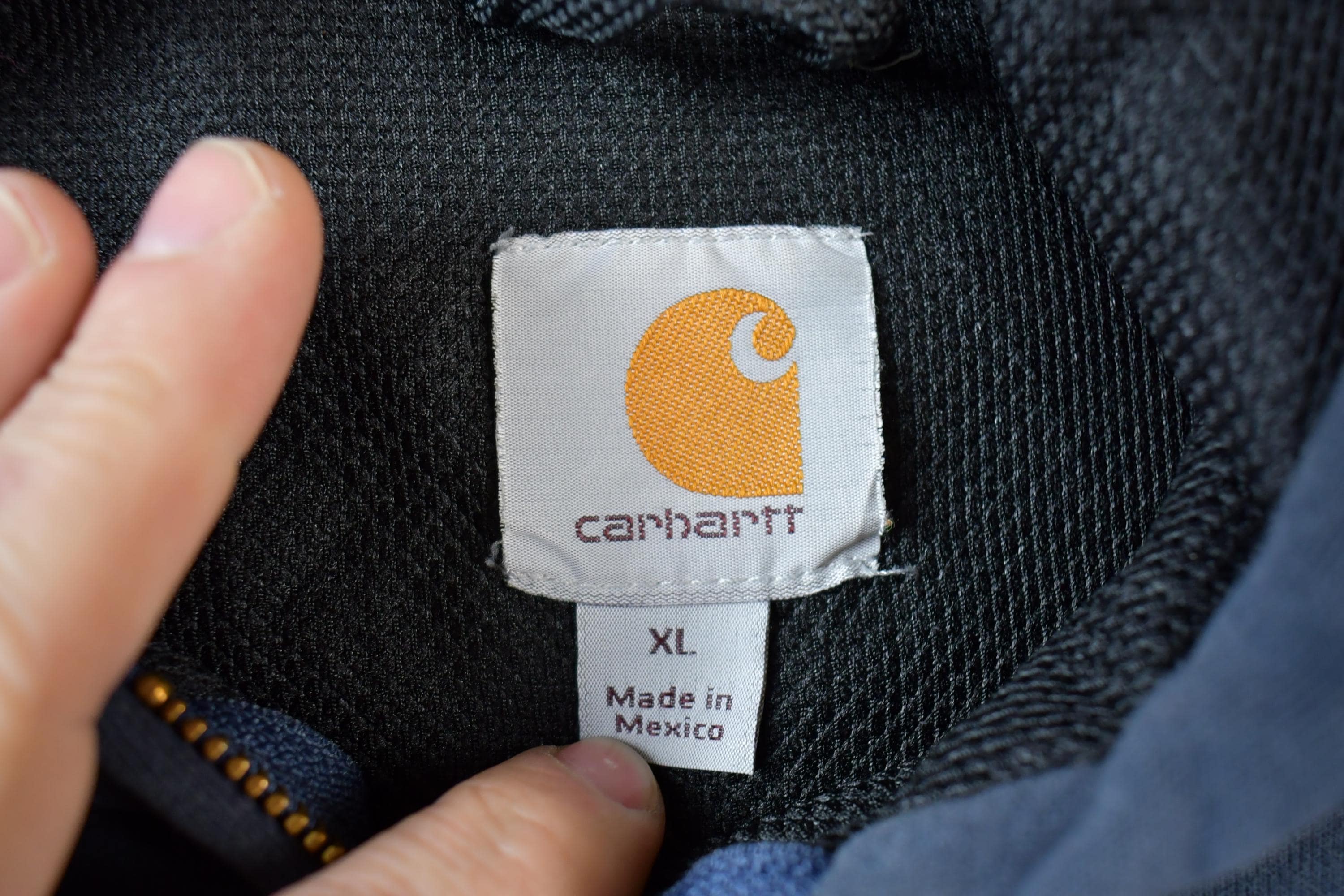 Vintage 1990s Carhartt Zip Up Rain Defender Hoodie Size XL