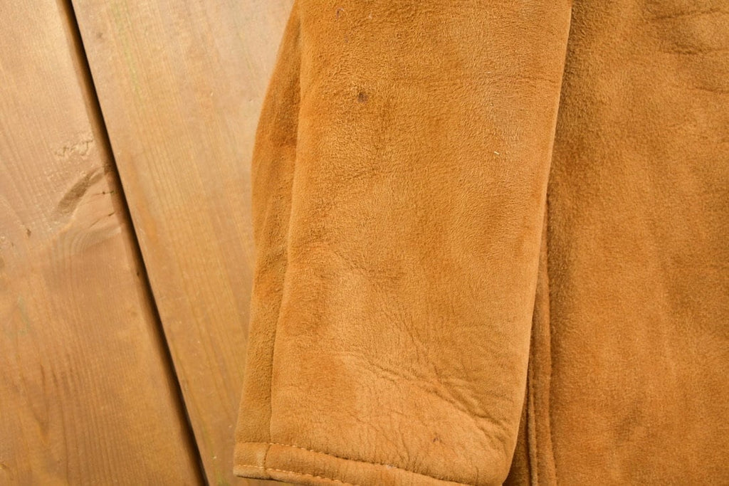 Vintage 1980s Sears The Leather Shearling Jacket