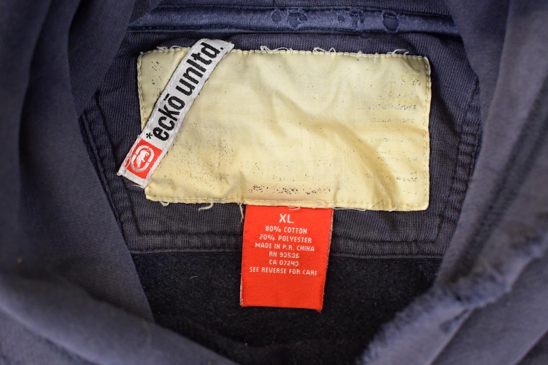 Vintage 1990s Ecko Otherground Embroidered Hip Hop Hoodie Sweatshirt Mens XL / 90's New York Streetwear Sweater