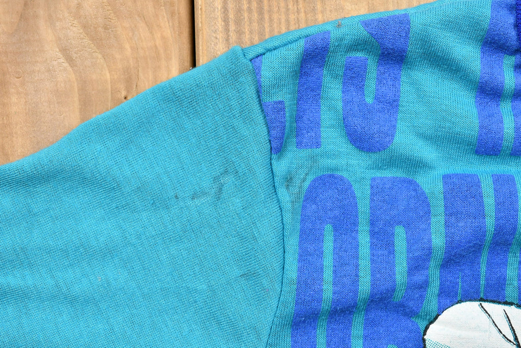 Vintage 1990s Charlotte Hornets Kid's Long Sleeve Graphic T-Shirt