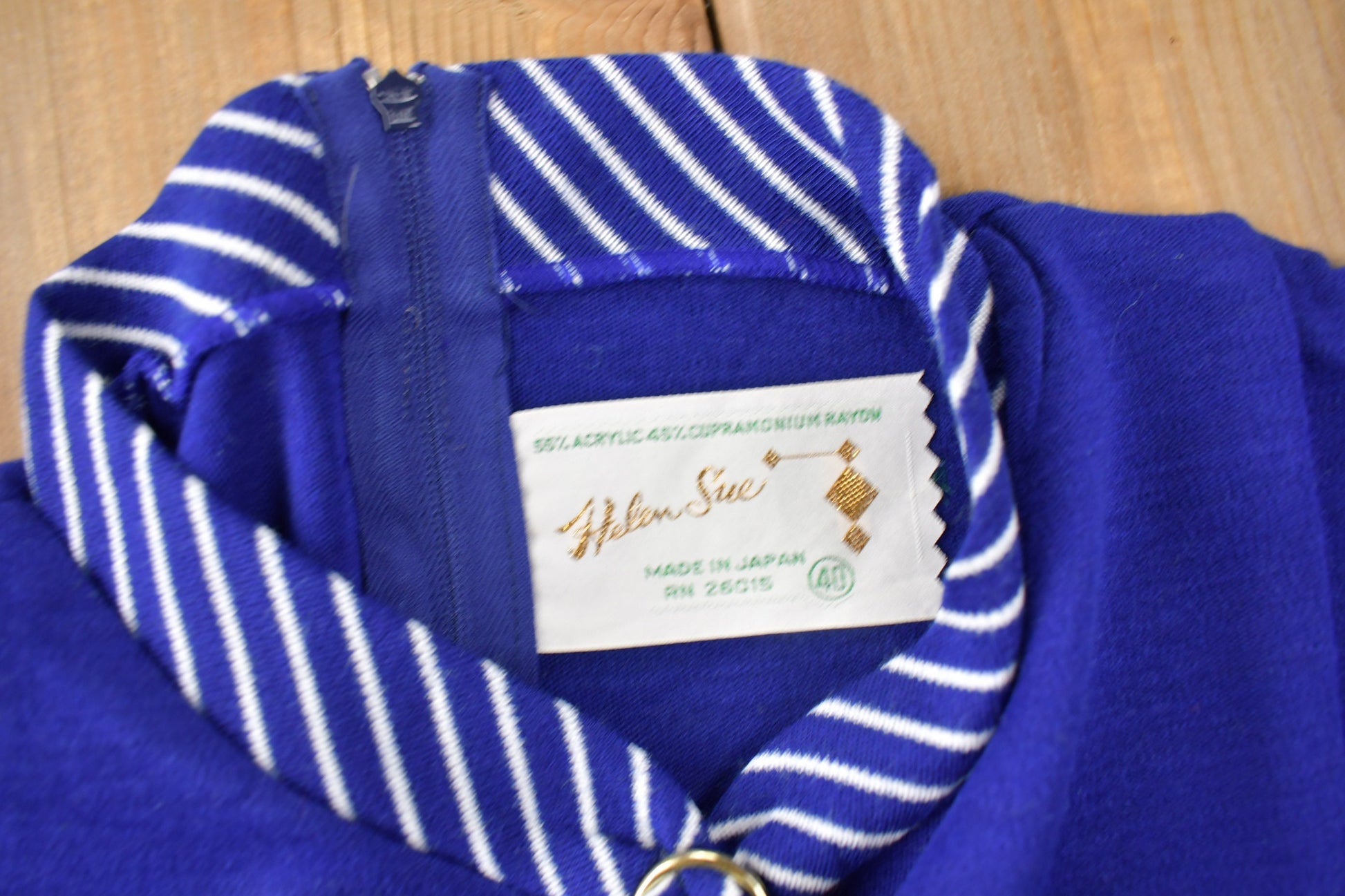 True Vintage 1960s Deadstock Helen Sue Sleeveless Blouse With Tie Made In Japan