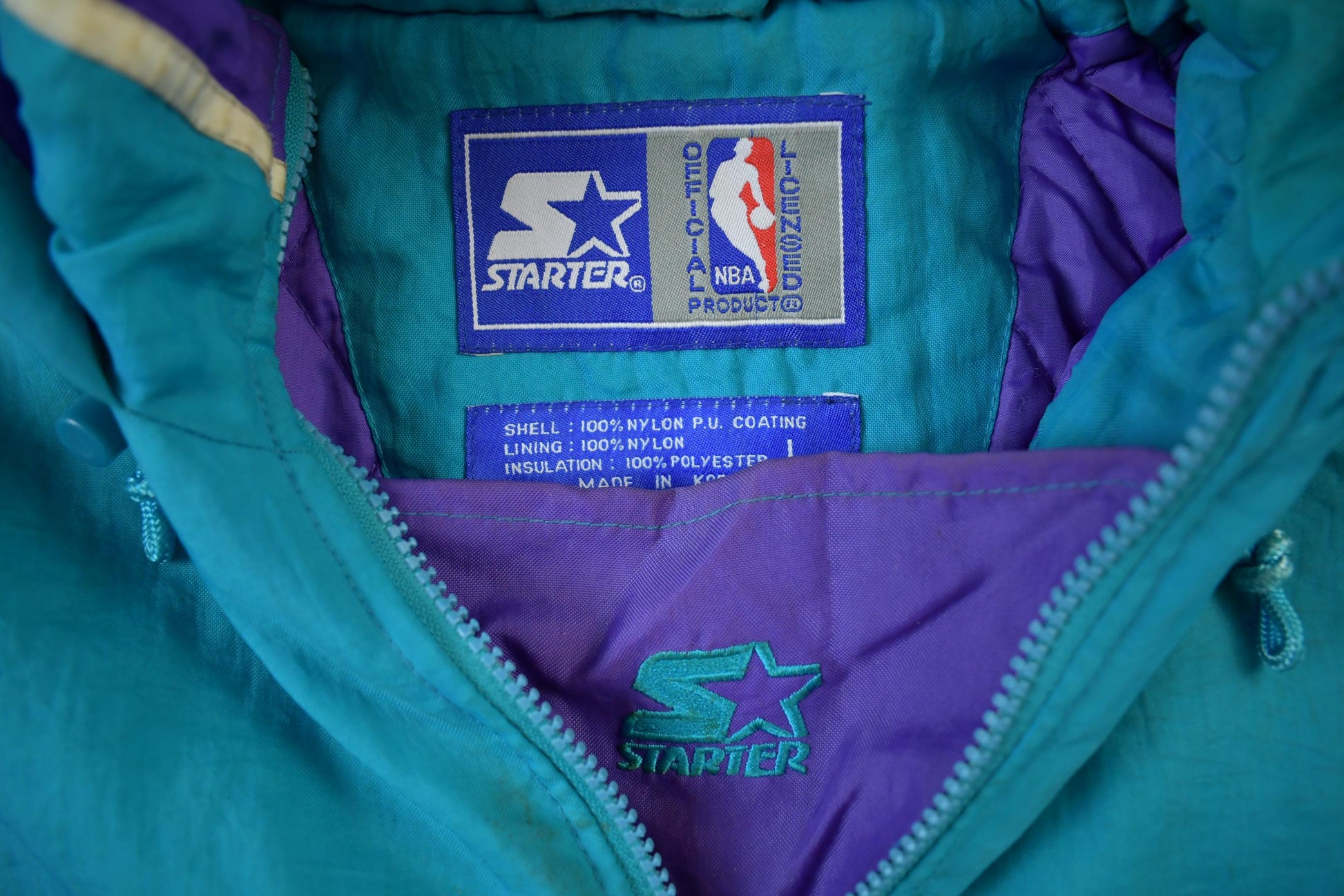Vintage 1990s Charlotte Hornets NBA Starter Jacket