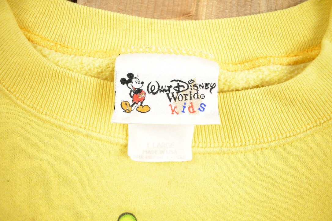 Vintage 1990s Walt Disney World Kids Mickey Mouse And Friends Disney Crewneck