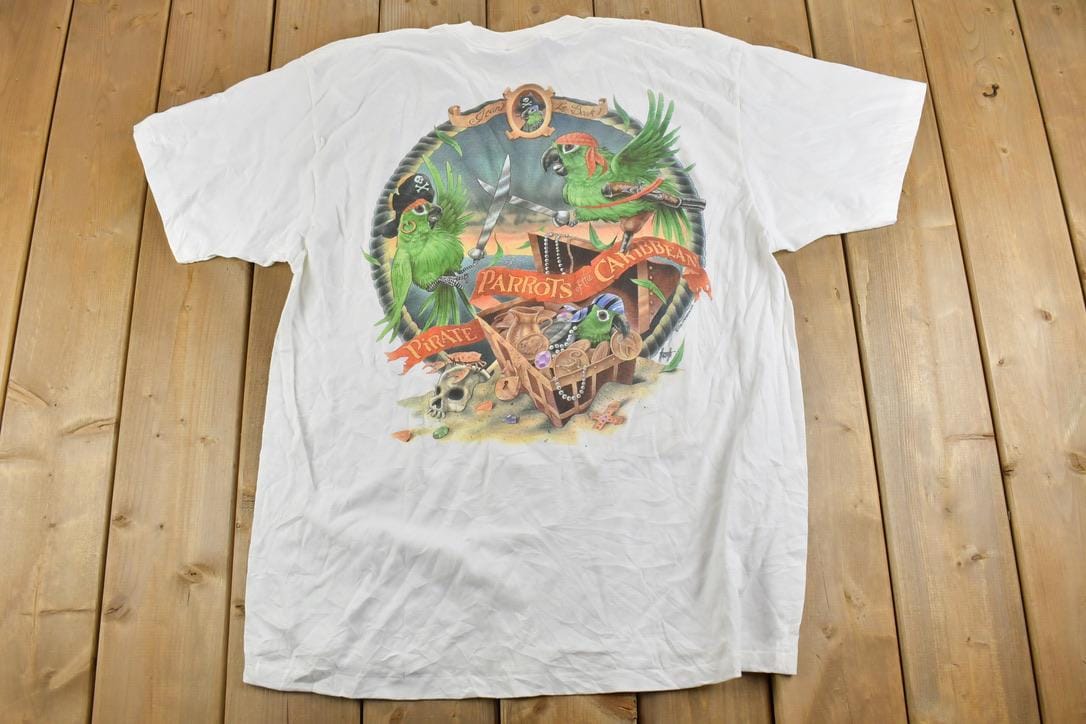 Vintage 1991 Parrots Of The Caribbean Souvenir T-Shirt
