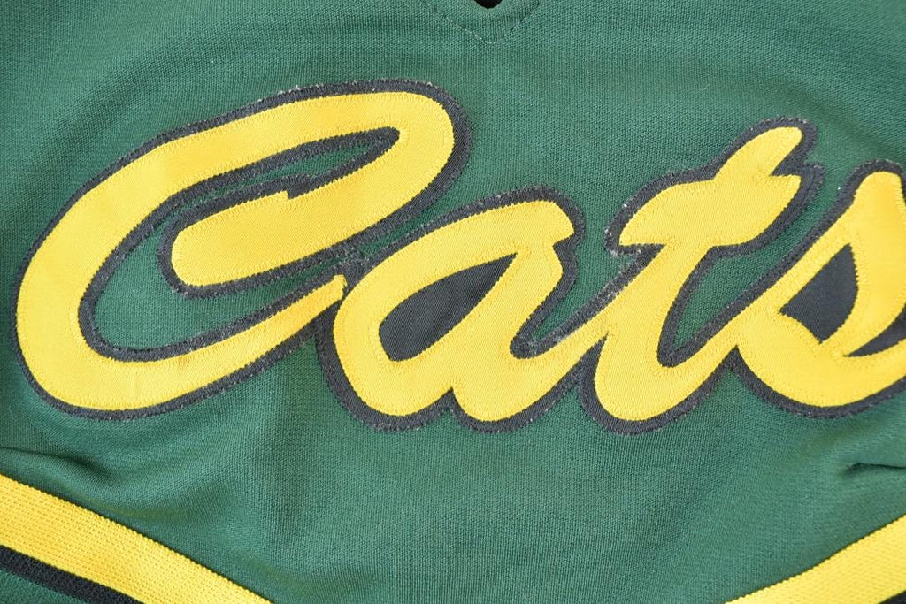Vintage 1970s Cats Cheerleading Embroidered Outfit Jersey /