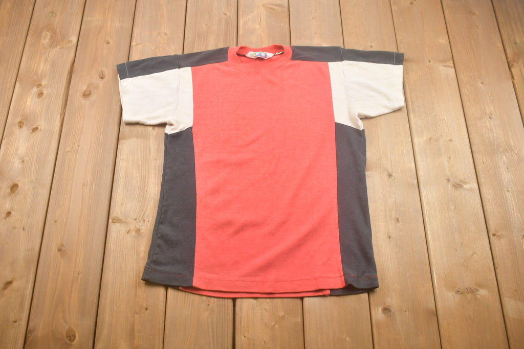 1990s Vintage Colour Block T-Shirt
