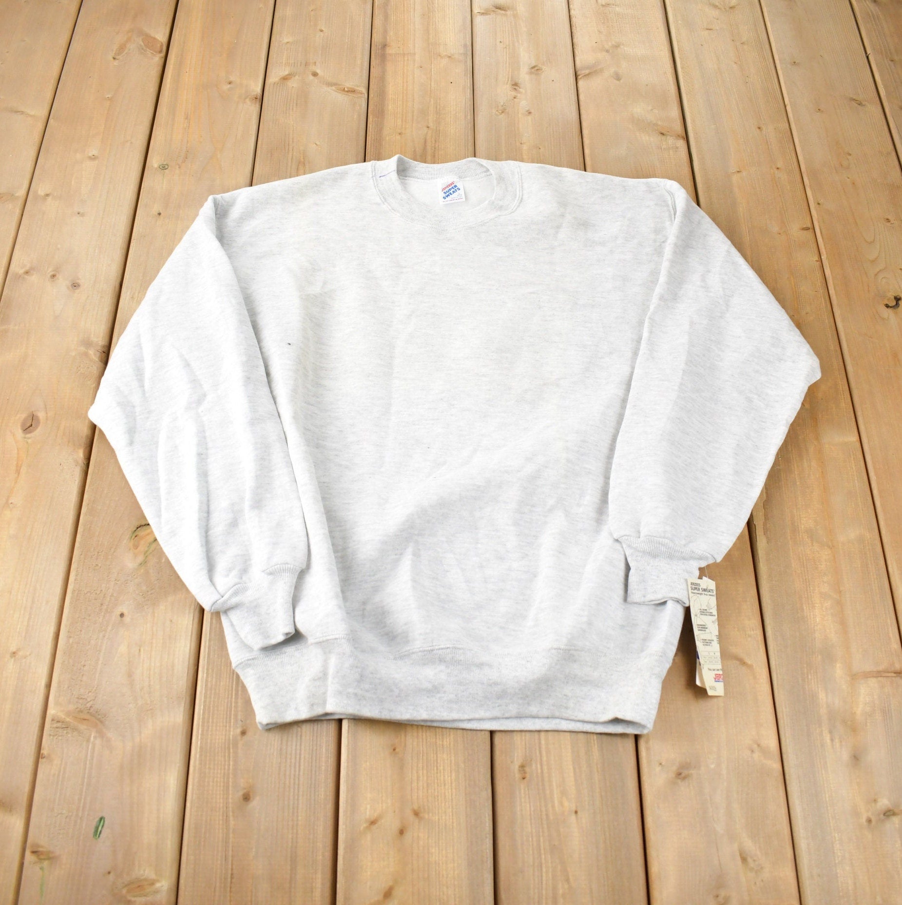 Vintage 1990s Jerzees Super Sweats Deadstock Crewneck Sweatshirt Made In USA