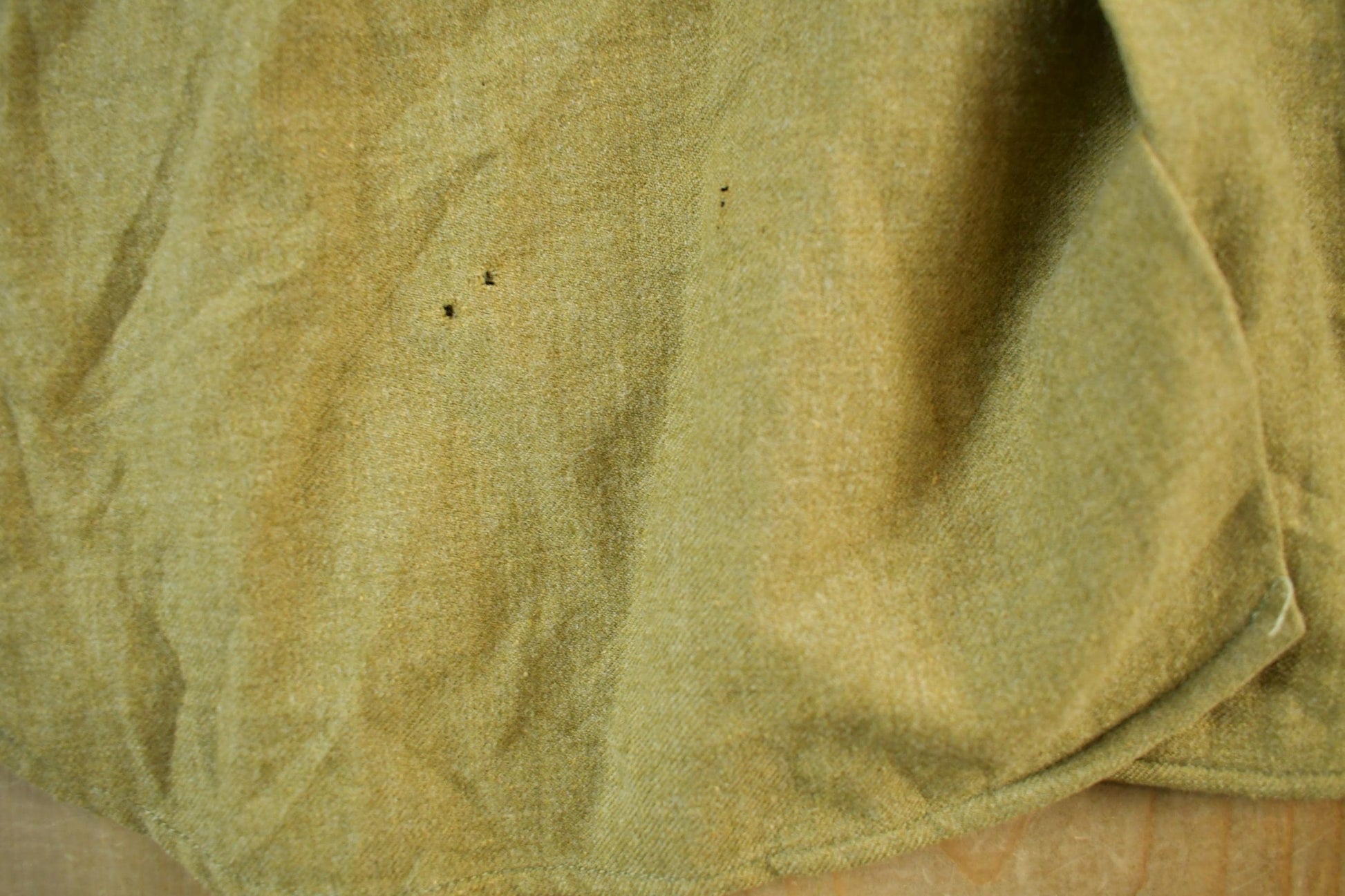 Vintage 1940s Military Button Up Shirt Men's Medium