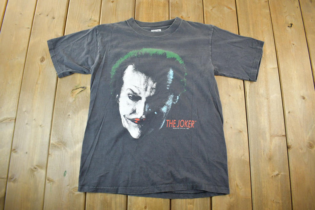 Vintage 1989 Jack Nicholson Joker DC Comics Batman Promo T-Shirt Men's S-M