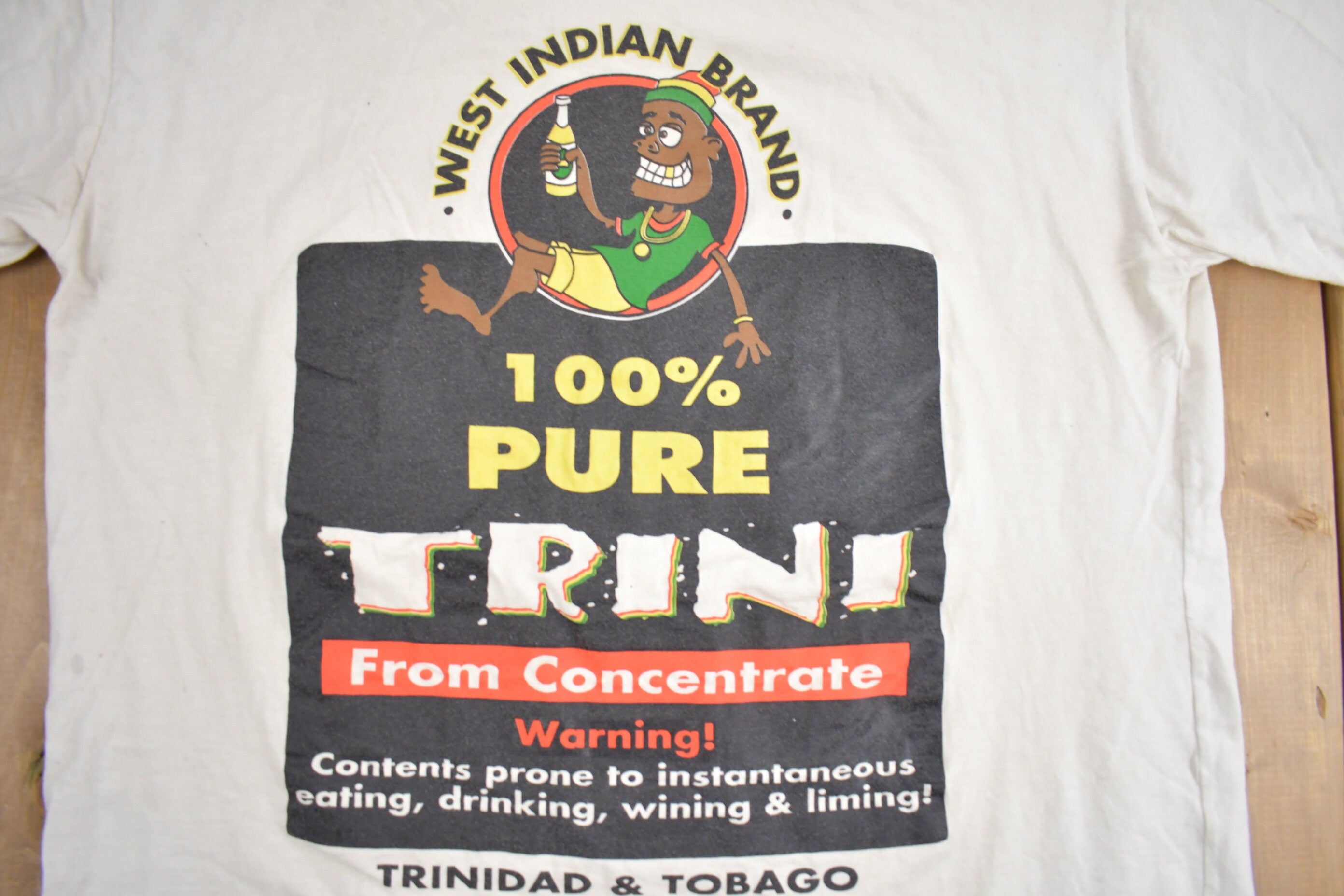 Vintage 1990s Trinidad & Tobago Souvenir T Shirt