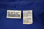 Vintage 1990s Basic Editions Velour Button Up Shirt