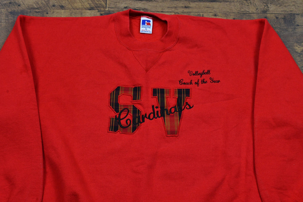 Vintage 1990s Russell Athletic SV Cardinals Embroidered Crewneck
