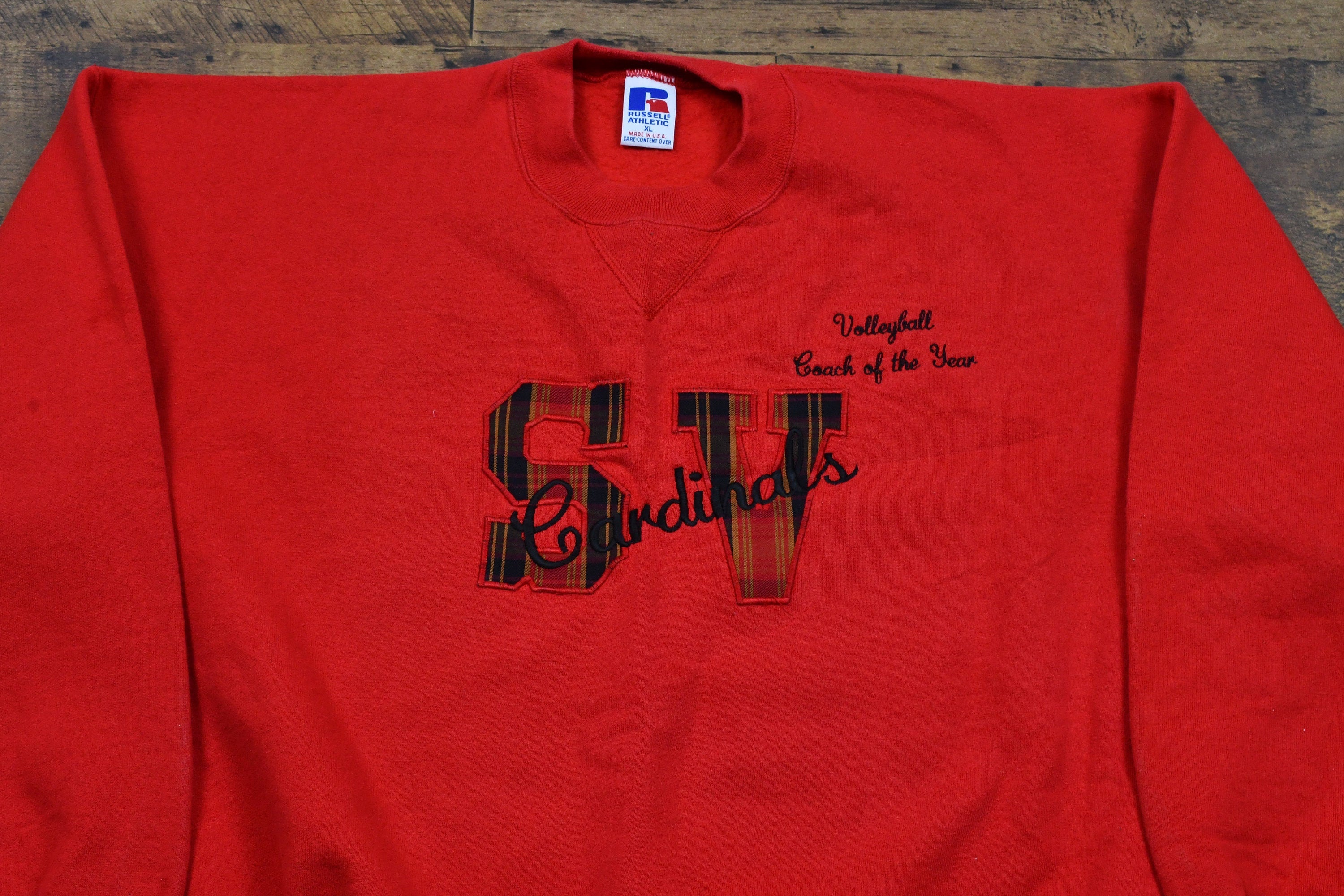 Vintage 1990s Russell Athletic SV Cardinals Embroidered Crewneck
