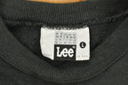 Vintage 1990s Lee Heavyweight Blank Black Crewneck Sweatshirt