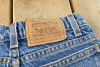 Vintage 1990s Levi's 550 Regular Fit Denim Blue Jeans Size 22 x 24.5 / 90s Levi's / Distressed Sun Faded Jeans / Streetwear