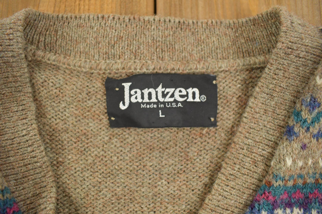 Vintage 1990s Jantzen Knit Vest Made in USA