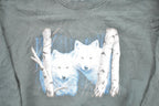 Vintage 1990s Two White Wolf Heavyweight Outdoorsman Crewneck Sweatshirt Men's L