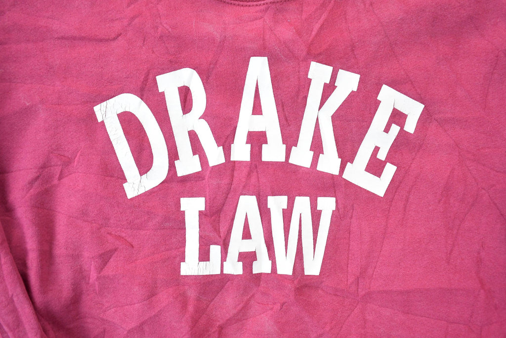 Vintage 1990s Drake Law University Collegiate Crewneck  Embroidered  NCAA Sweatshirt  Sportswear  Americana