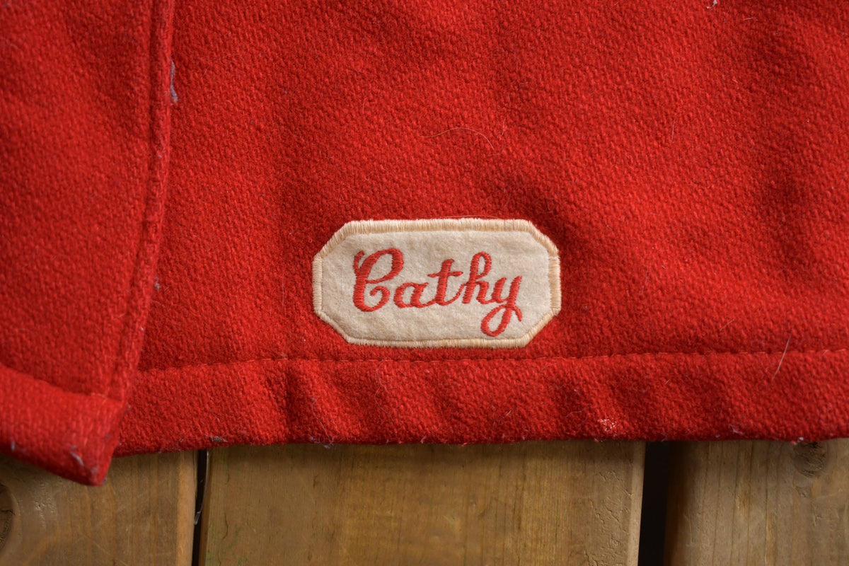 Vintage 1960s Delong Lorain Catholic Varsity Jacket