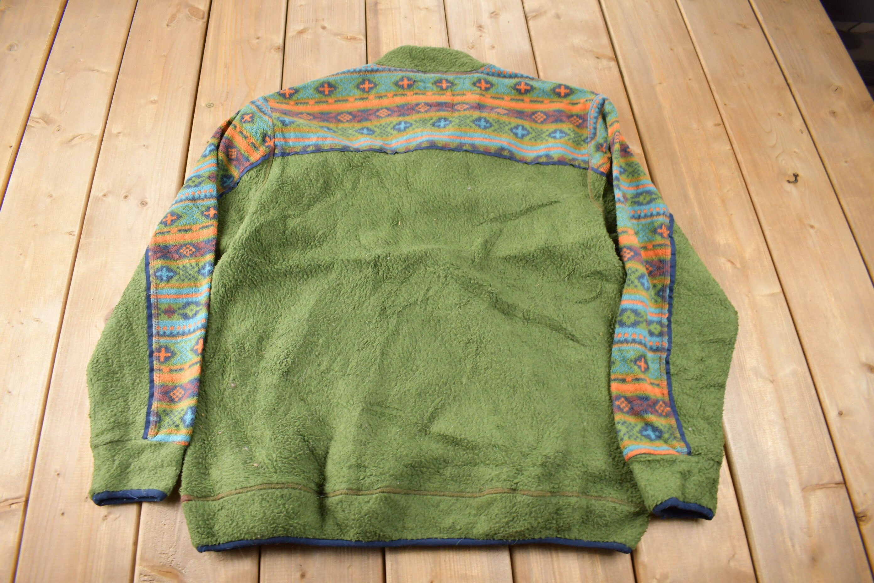 Vintage Y2K The Territory Ahead Quarter Zip Fleece Sweater Size L