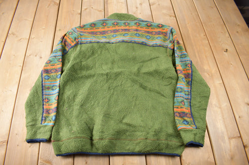 Vintage Y2K The Territory Ahead Quarter Zip Fleece Sweater Size L