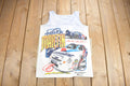 Vintage 1990s Mark Martin Nascar All Over Print Graphic Tank Top Shirt