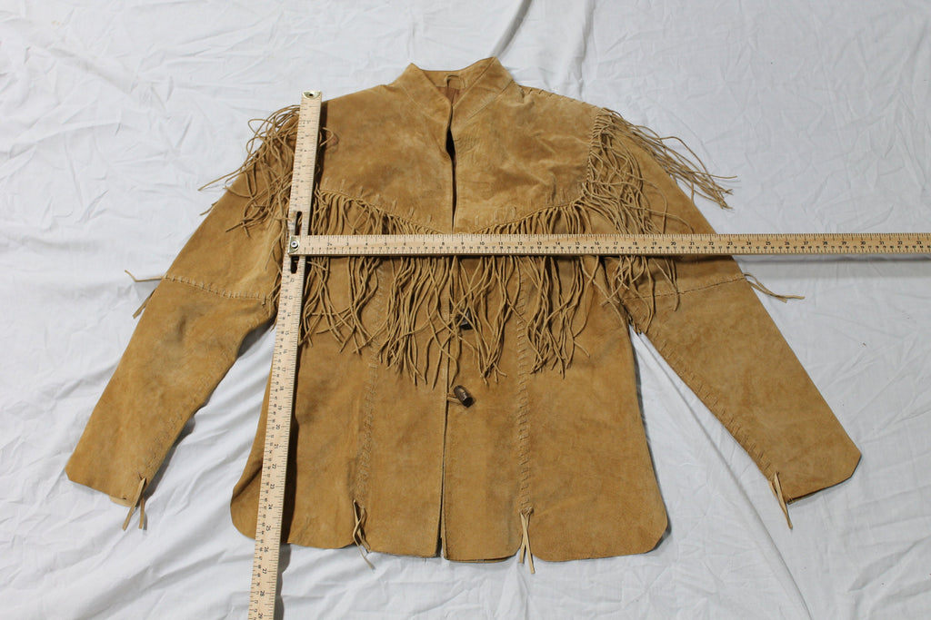 Vintage 1980s Skully Fringe Leather Jacket